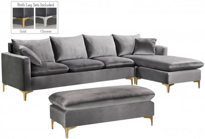 Velvet Reversible Sectional