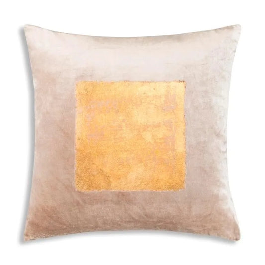Veronica Beige Gold Foil Pillow