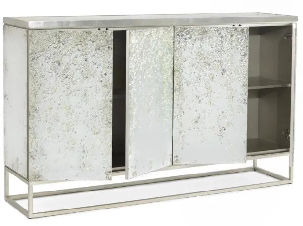 John Richard Waterfall High Gloss Broken Glass Cabinet