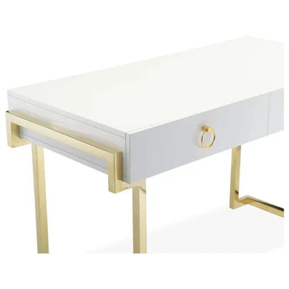 White & Gold Desk