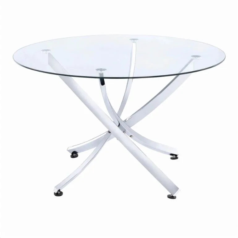 Whitney Glass Top Dining Table