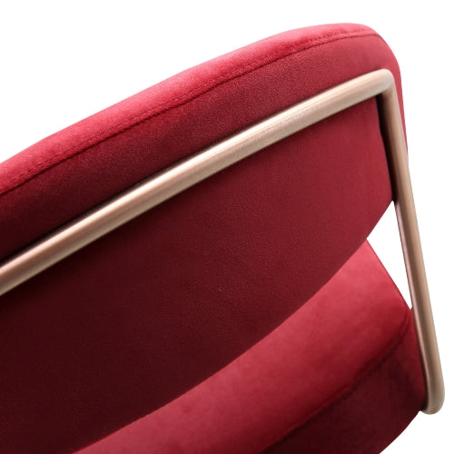 Rizzy Red Adjustable Barstool Set of 2