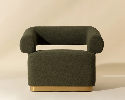 Aggie Olive Swivel Lounge Chair