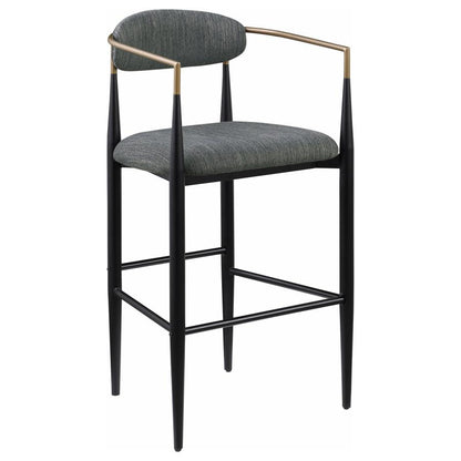 Taylor Dark Grey Fabric Upholstered Counter / Barstool Set of 2