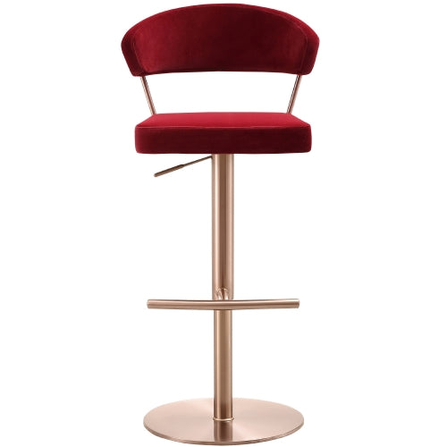 Rizzy Red Adjustable Barstool Set of 2