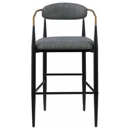 Taylor Dark Grey Fabric Upholstered Counter / Barstool Set of 2