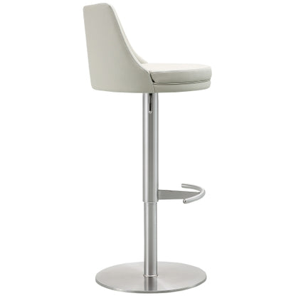 Bennett Light Grey Adjustable Barstool Set of 2