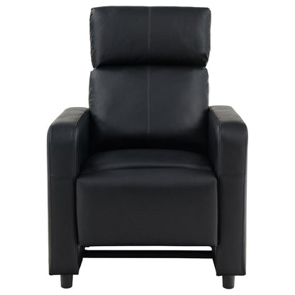 Push Back Black Recliner