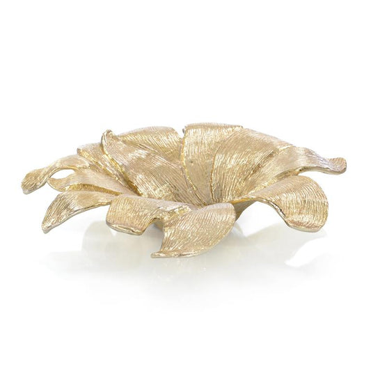 LILY PETAL BOWL IN ANTIQUE BRASS