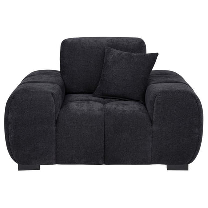Black Upholstered Accent Chair