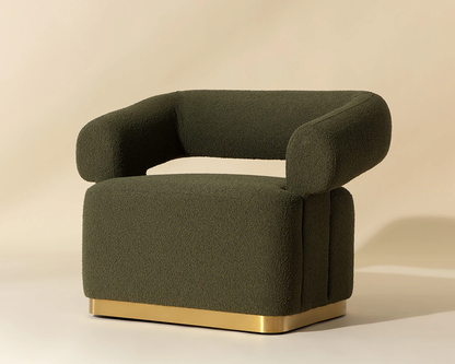 Aggie Olive Swivel Lounge Chair