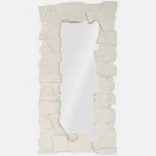 Rocky Ridge Dress Mirror, White Stone