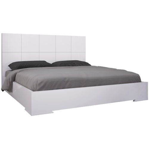 Anna Bed White Lacquer King