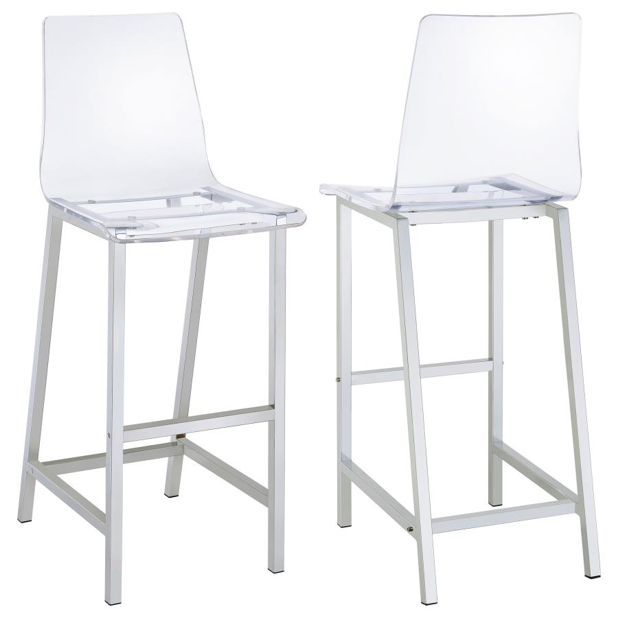 Amarra Acrylic Counter Stool / Barstool Set of 2