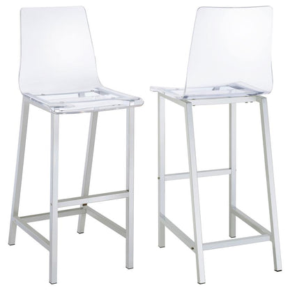Amarra Acrylic Counter Stool / Barstool Set of 2