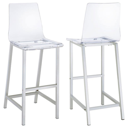 Amarra Acrylic Counter Stool / Barstool Set of 2