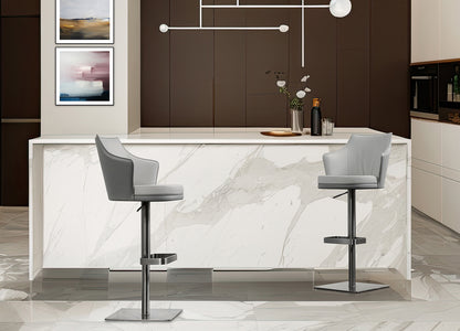 Moyra Adjustable Barstool Set of 2