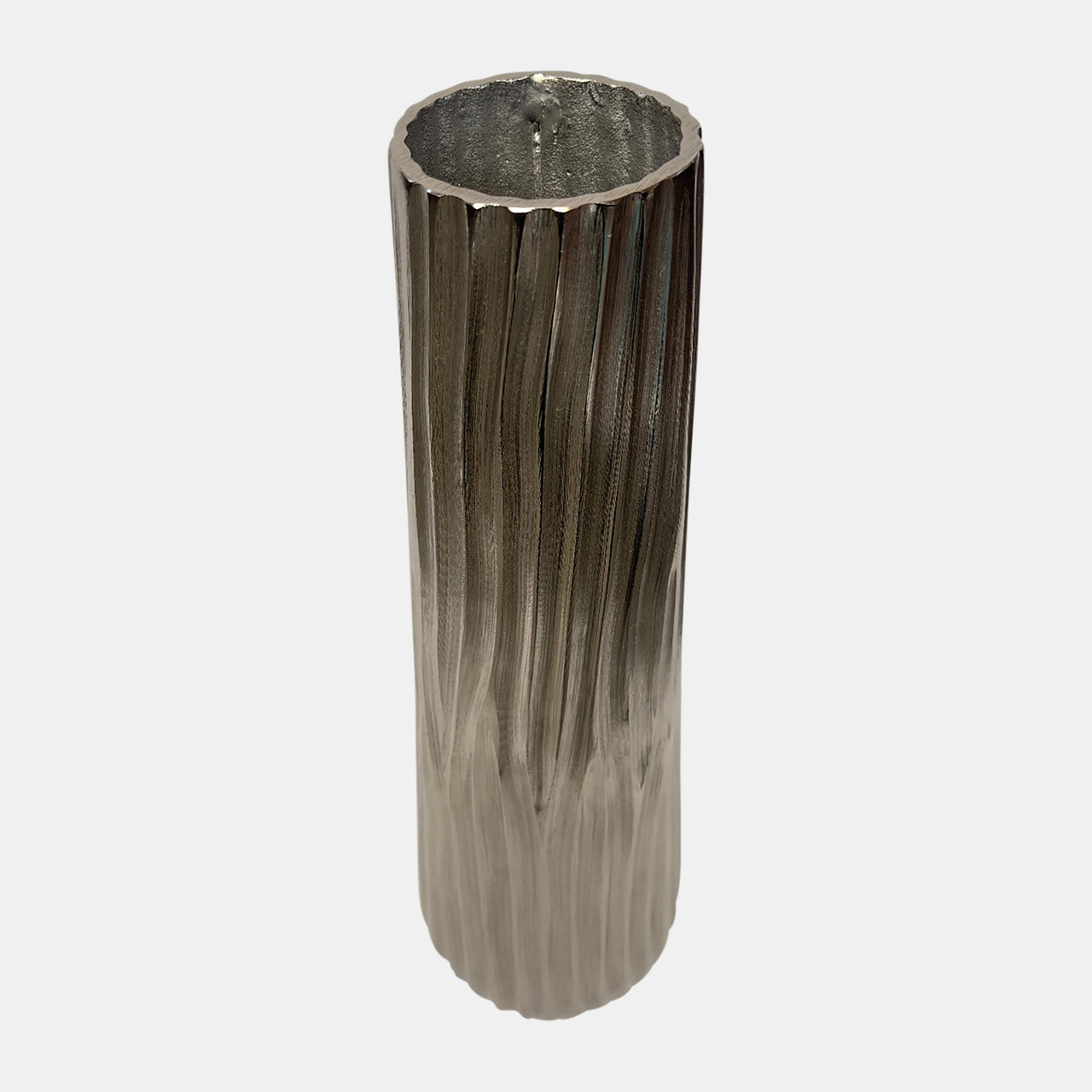 Metal 23"H Jesson Large Silver Vase