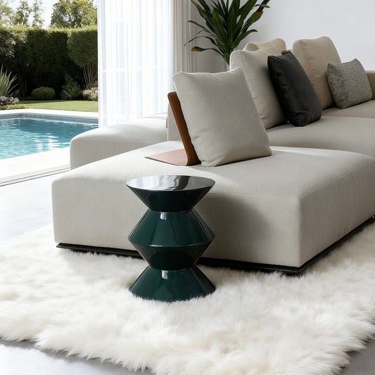 Glossy Green Joy Side Table
