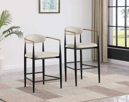 Taylor Fabric Upholstered Counter / Barstool Set of 2