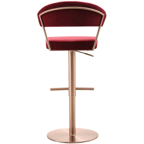 Rizzy Red Adjustable Barstool Set of 2