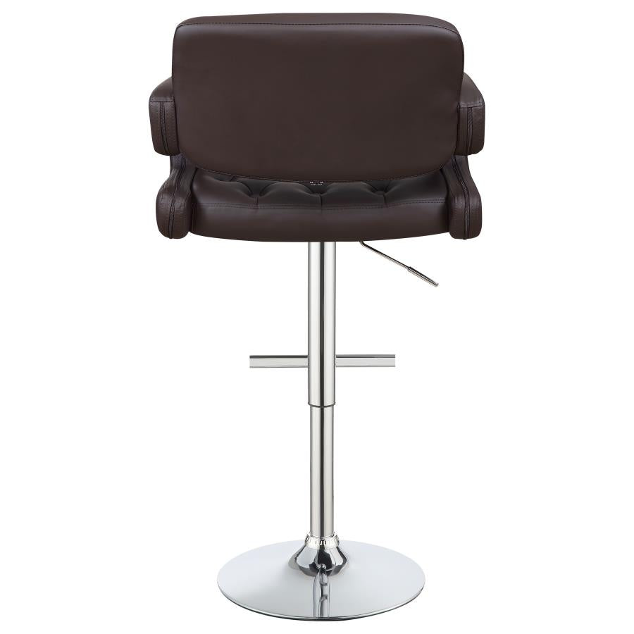 Balister Brown Adjustable Barstool Set of 2