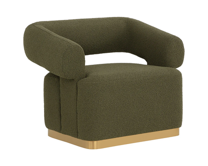 Aggie Olive Swivel Lounge Chair