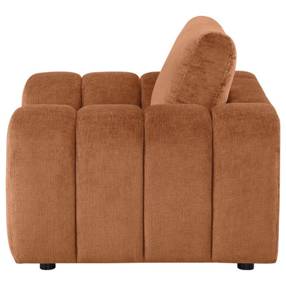 Burnt Orange Upholstered Accent Chair