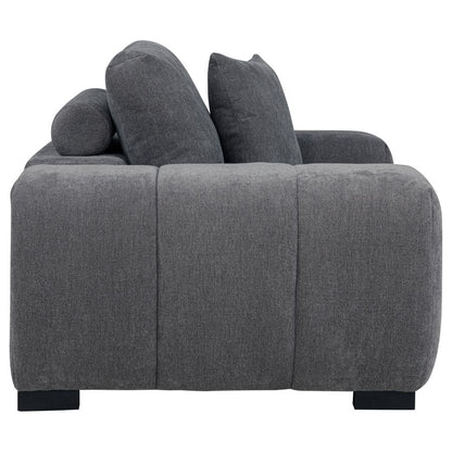 Charcoal Grey Upholstered Accent Chair