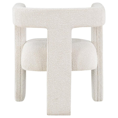 Cream Boucle Upholstered Chair