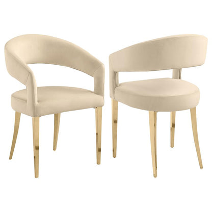 Winston Dining Chairs Beige Set of 2