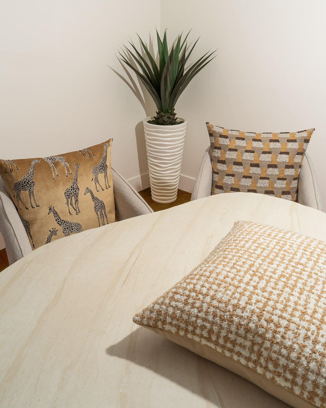 D.V. Kap Kelleman-Camel Pillows