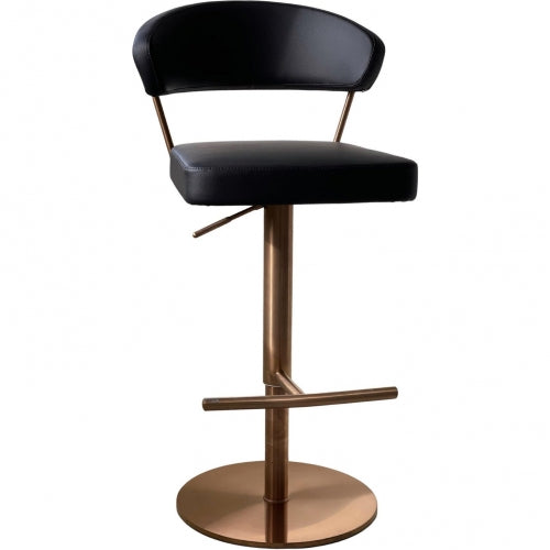 Rizzy Black Adjustable Barstool Set of 2