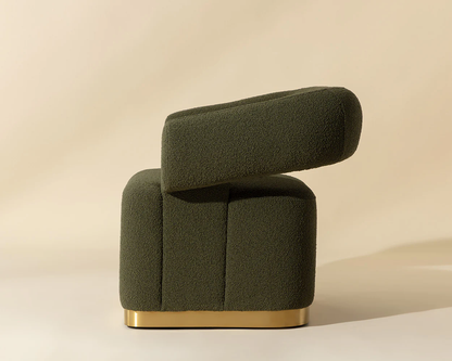 Aggie Olive Swivel Lounge Chair