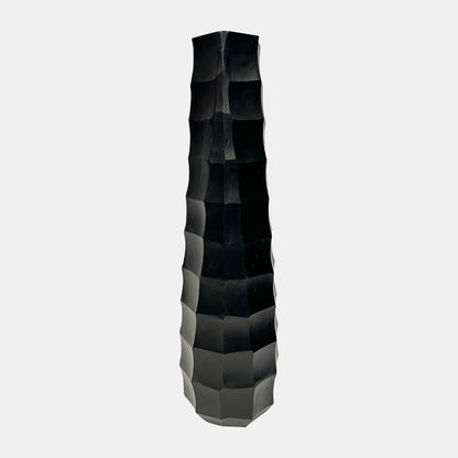 23"H Terini Medium Metal Vase Black