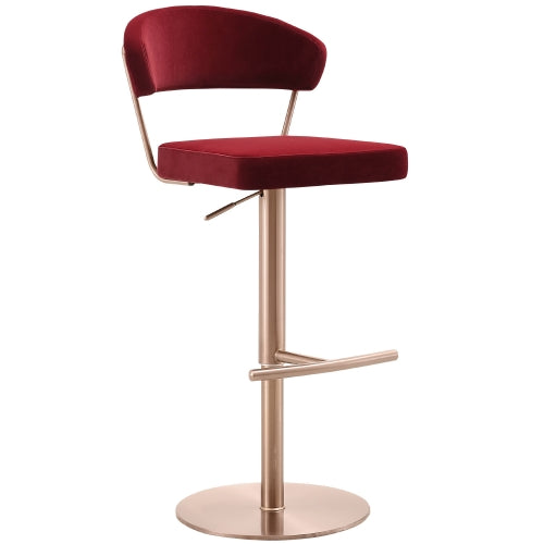 Rizzy Red Adjustable Barstool Set of 2