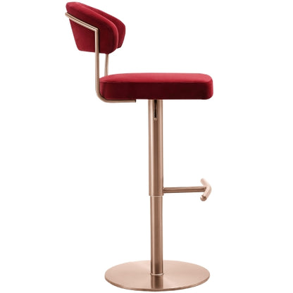 Rizzy Red Adjustable Barstool Set of 2