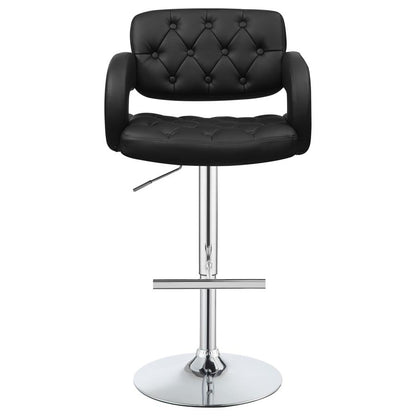 Balister Black Adjustable Barstool Set of 2