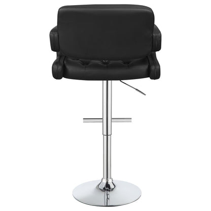 Balister Black Adjustable Barstool Set of 2