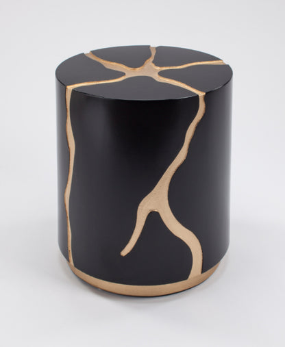 Black & Gold End Table