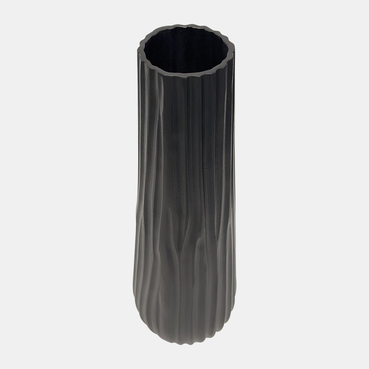 Metal 19"H Jesson Medium Black Vase