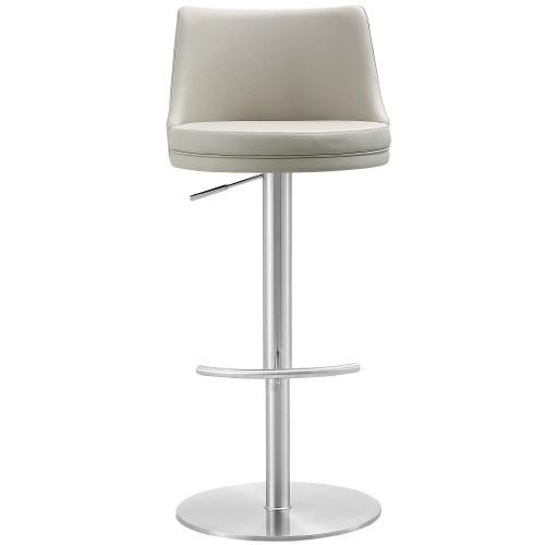 Bennett Light Grey Adjustable Barstool Set of 2