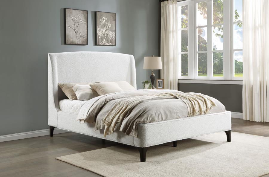 Manley Wingback Upholstered Bed