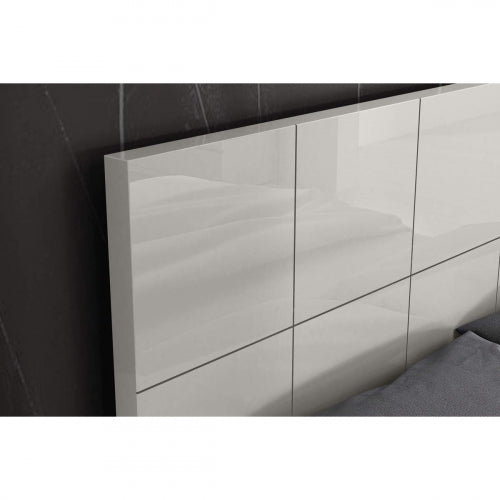 Anna Bed High Gloss Light Grey