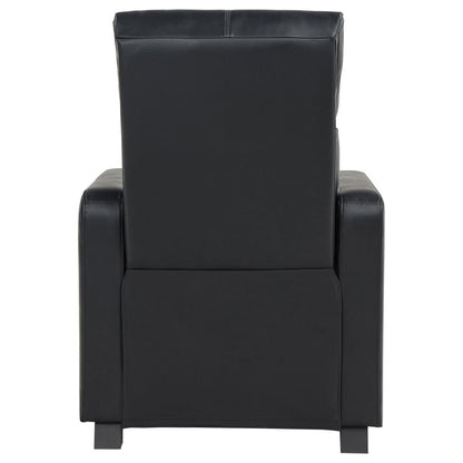 Push Back Black Recliner