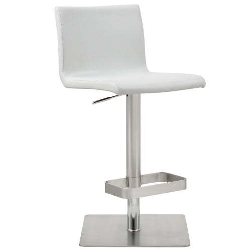 Hester White Adjustable Barstool Set of 2