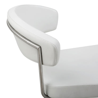 Valencia White Adjustable Barstool Set of 2