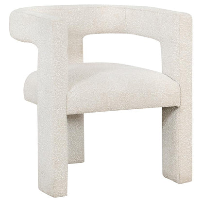 Cream Boucle Upholstered Chair