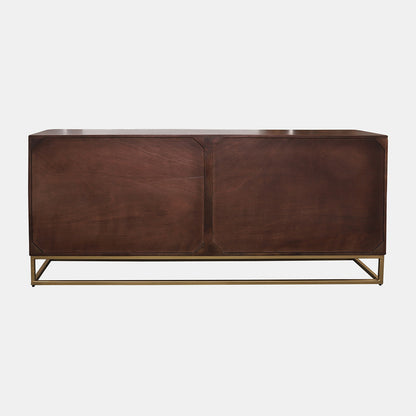 Brown Wood Console Cabinet