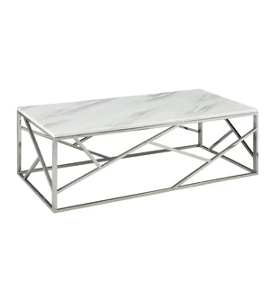 Carol Faux Marble Top Coffee Table